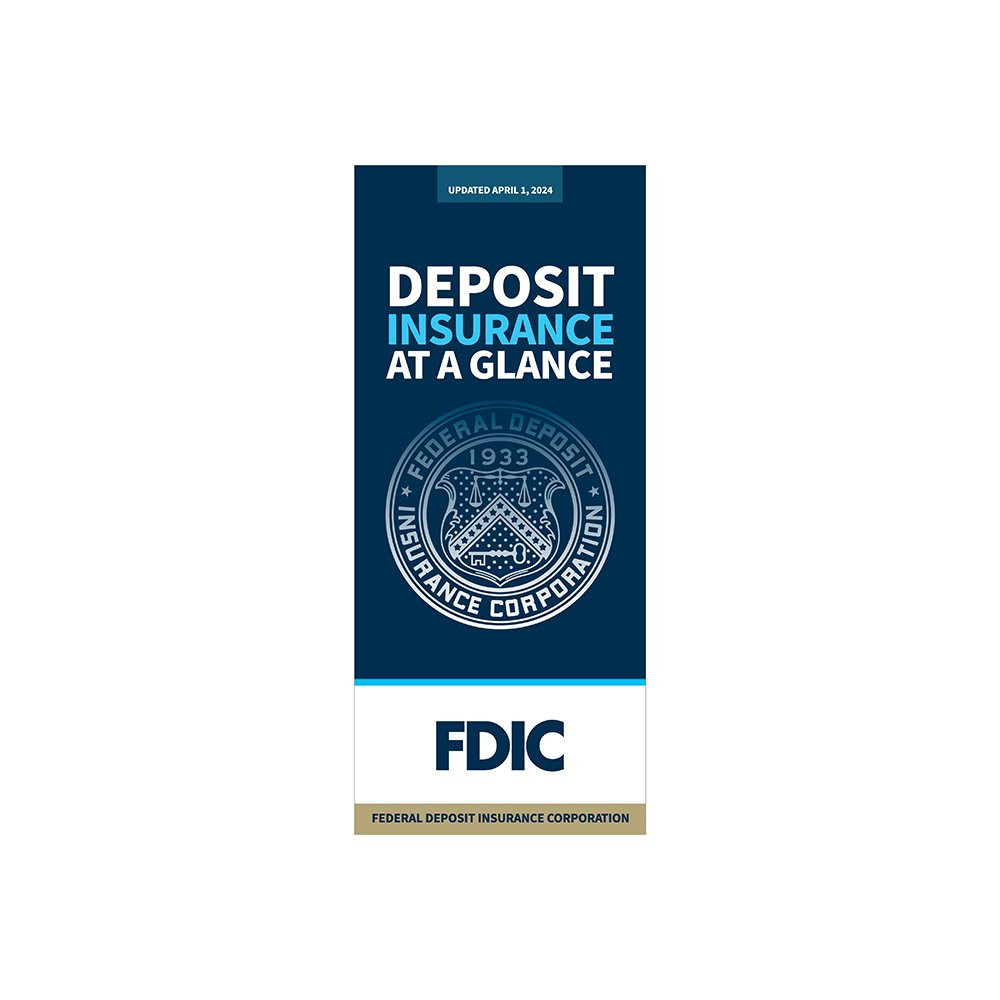 FDIC - JOINT & POD 4 Panel Brochure Folded - 1 brochure shown closed