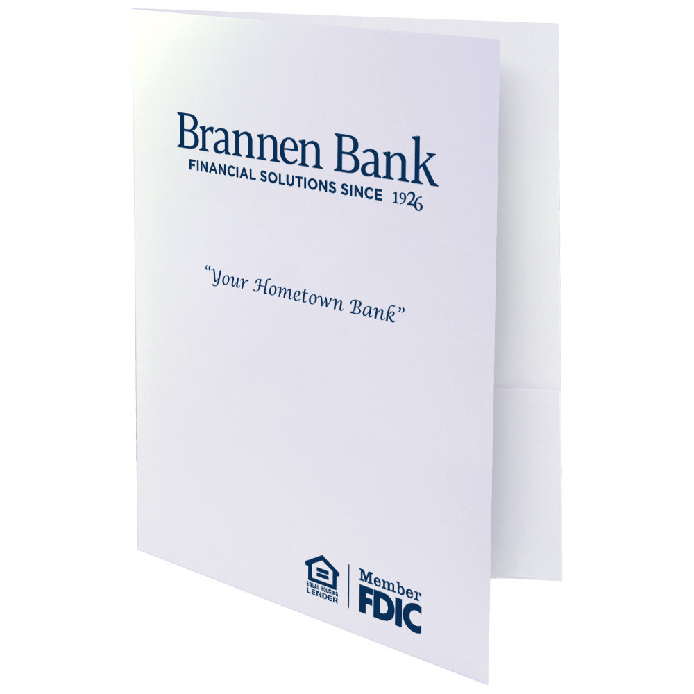 Value Priced Presentation Folder - 1-Color Imprint 