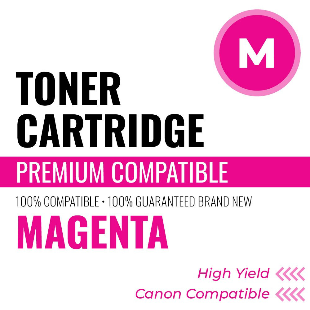 Canon C067HM Compatible Toner, Color: Magenta, High Yield: 2350