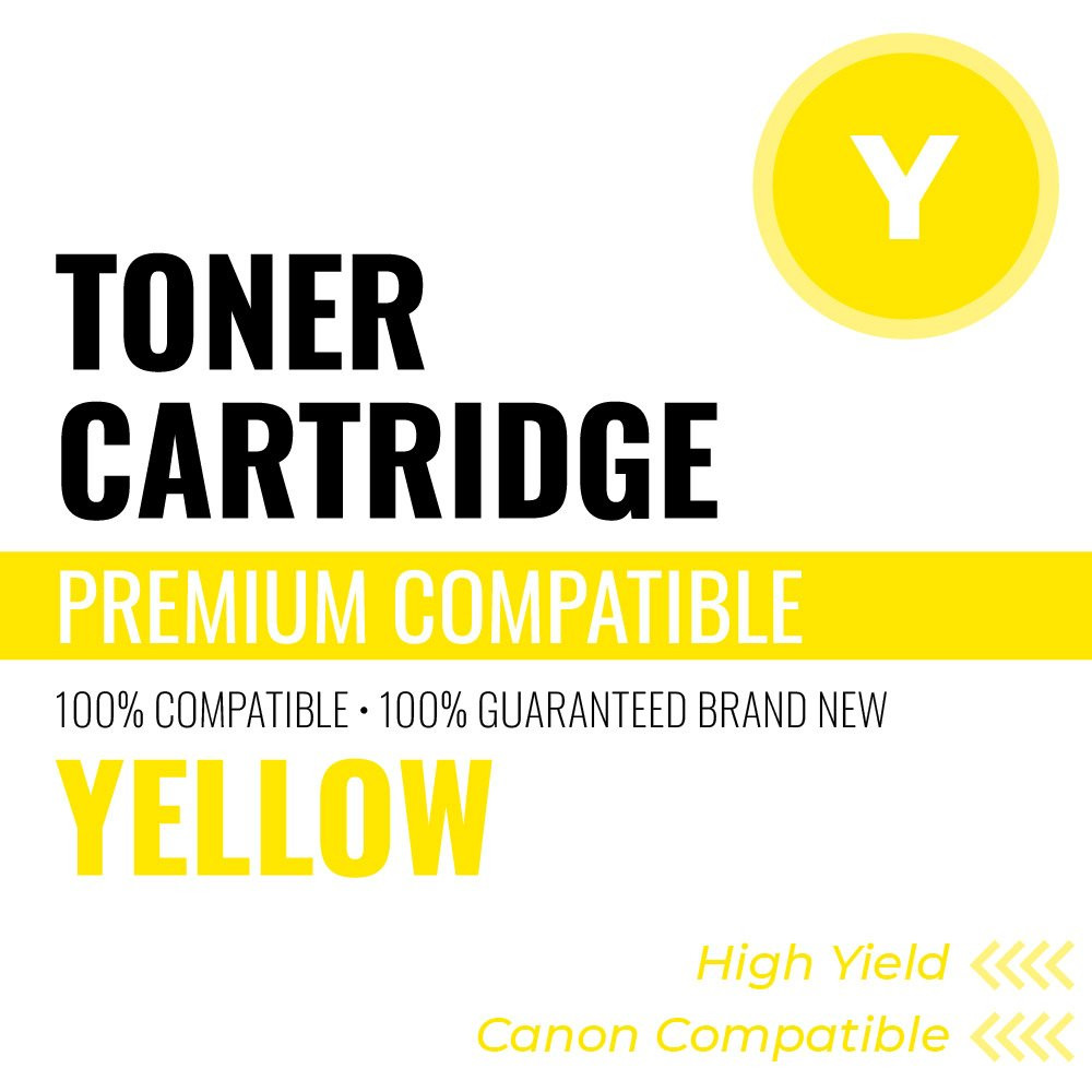 Canon C069HY Compatible Toner, Color: Yellow, High Yield: 5500