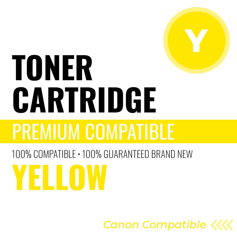 Canon C067Y Compatible Toner, Color: Yellow, Yield: 1250 