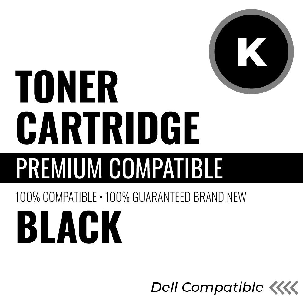 Dell DC1660K Compatible Toner Color: Black, Yield: 1250 (Default)