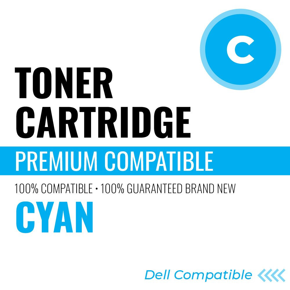 Dell D1230C Compatible Toner Color: Cyan, Yield: 1000 (Default)