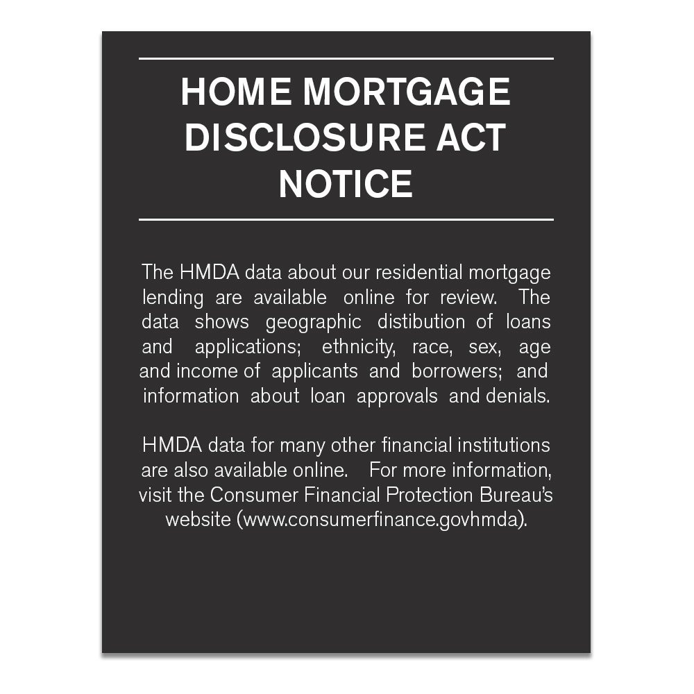 Matte Black 2018 Home Mortgage Disclosure (Spanish) 11W x 14H 