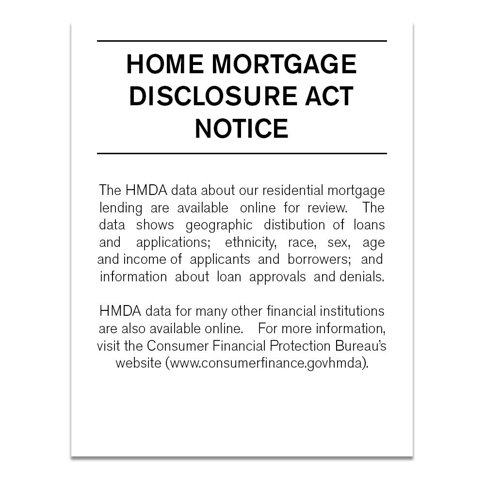 White 2018 Home Mortgage Disclosure (Spanish) 11W x 14H 