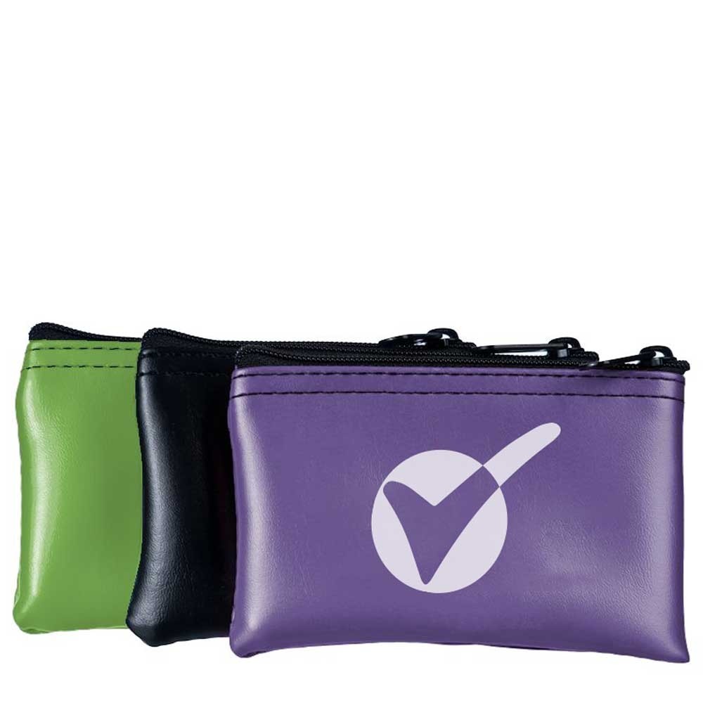 5W x 3H Expanded Vinyl Horizontal Mini Zipper Bags - Made to Order