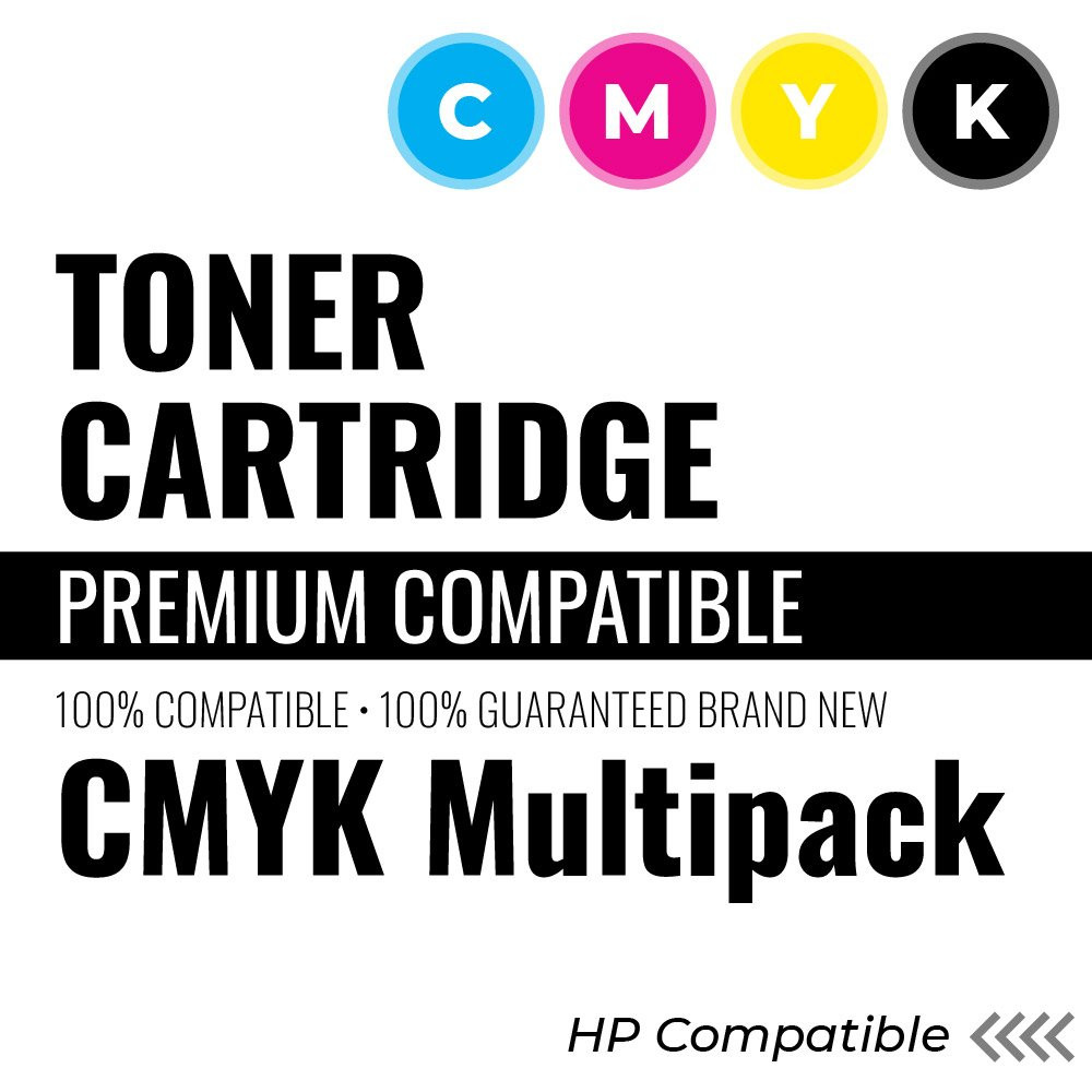 HP CF400X Multi Pack Compatible Toner Color: 4 Color CMYK, Standard Yield