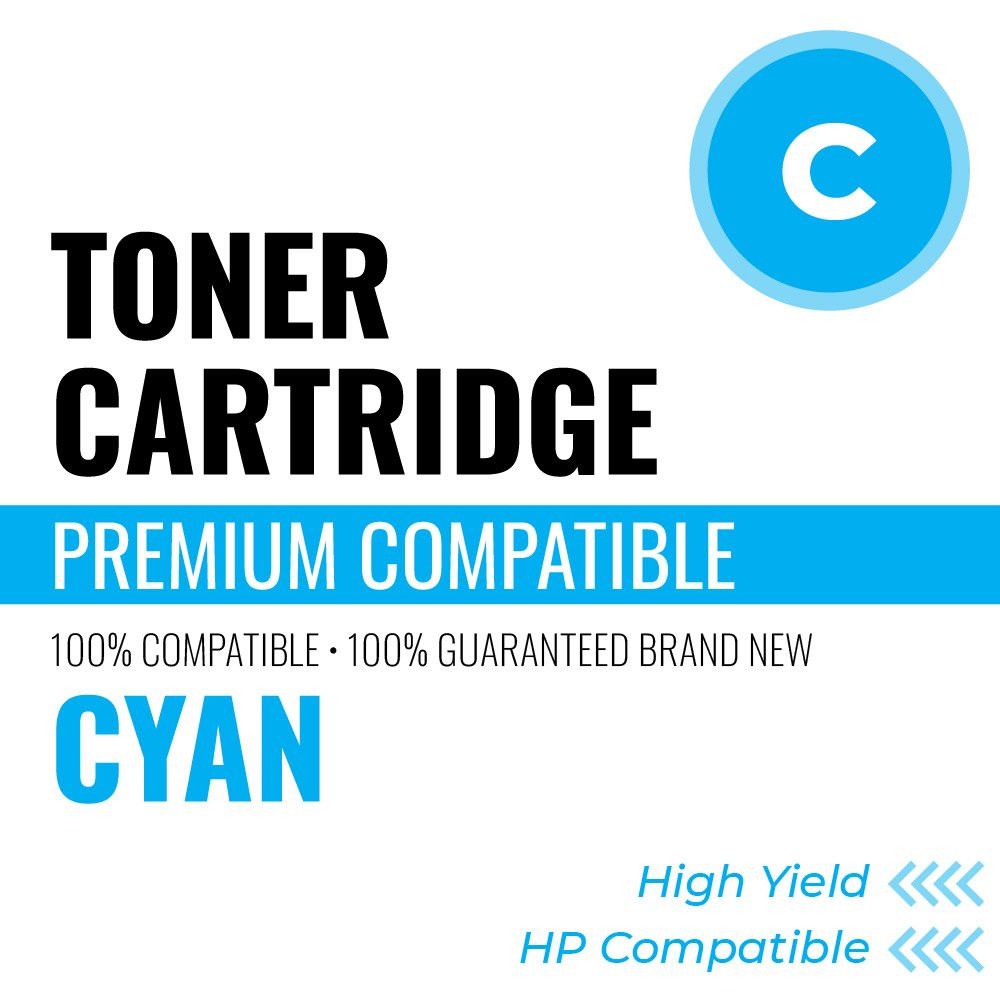 HP CF411X Compatible Toner Color: Cyan, High Yield: 5000 (Default)