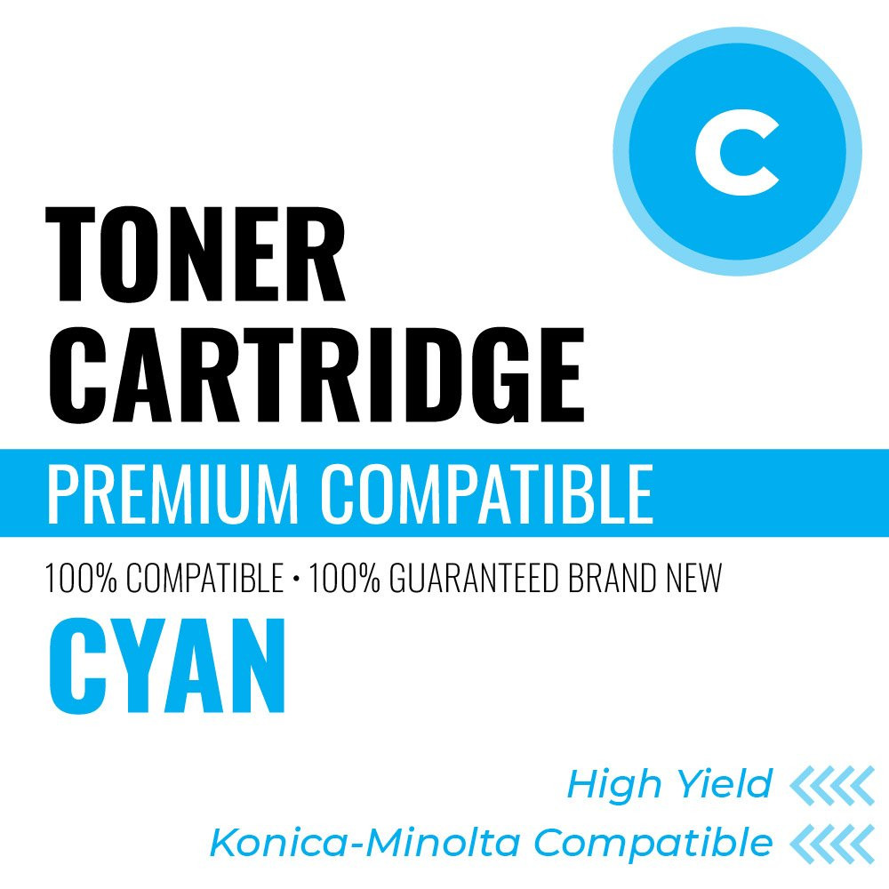 Konica Minolta K4750HC Compatible Toner Color: Cyan, High Yield: 4000 (Default)
