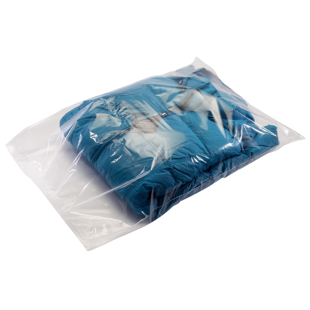 12W x 14H Clear Flat Poly Bags
