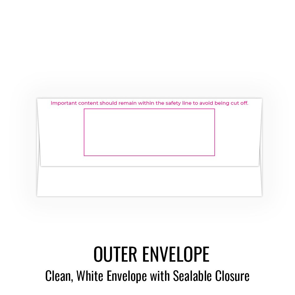 outer envelope with gummed seal