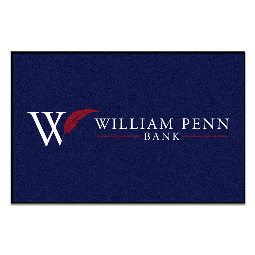 Custom Dyed Indoor Logo Mat - 18oz Carpet - William Penn Bank