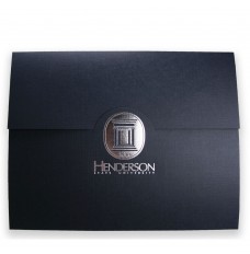 Certificate Cover w/ Fold-Up Closure Notch - 12W x 9-1/2H - Foil Stamp & Emboss