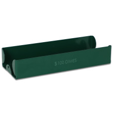 Stackable Color Coded Steel Rolled Coin Storage Tray - Dime - $100