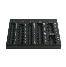 Self Counting Loose Coin Tray in Black
