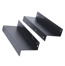 Side view of Black Powder-Coated Steel Mounting Brackets for 129-13E06