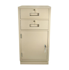 Fenco Pedestal with Limited Access Money Drop with 2 Key Locking Drawers and 1 Hinged Locker
