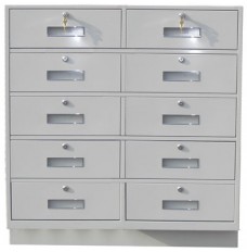 Fenco Teller Pedestal, (10) Drawers