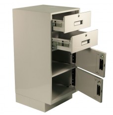 Fenco Silverline Pedestal, (2) Box Drawers, (2) Cabinets