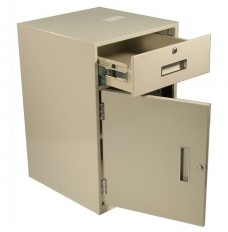 Fenco Silverline Lowboy Pedestal (1) Box Drawer, (1) Cabinet