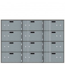 Safe Deposit Boxes - 12 Boxes 10 in W x 5 in H