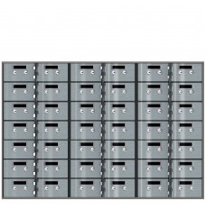 Safe Deposit Boxes - 42 Boxes of 5 in W x 3 in H