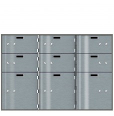 Safe Deposit Boxes - 6 Boxes 10 W x 5H / 3 Boxes 10 W x 10 H