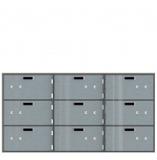 Safe Deposit Boxes - 9 Boxes 10 in W x 5 in H