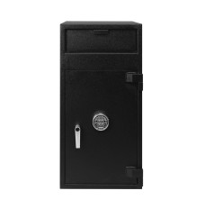 Black-Chrome Keypad-Pacific Safe B-Rate - Front Load Depository Safe - 20W x 40H x 20D w/ Manager's Compartment