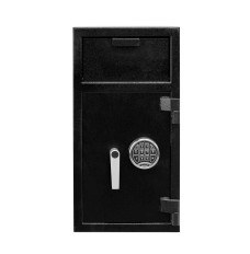 black-keypad-Pacific Safe B-Rate Depository Safe - Front Load Hopper - 14W x 27H x 14D