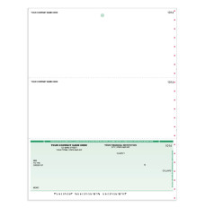 Classic Laser Checks-Bottom check - no lines - 2 perfs-Imprinted