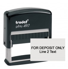 Self-Inking Stamp - For Deposit Only - 1 line Cust Text