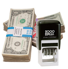 Fed Compliant Self-Inking Date Stamp for Bill Straps