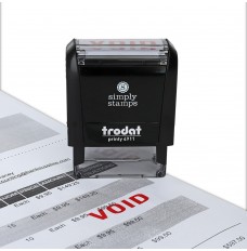 Self Inking Stamp w/ Red Ink Pad with VOID