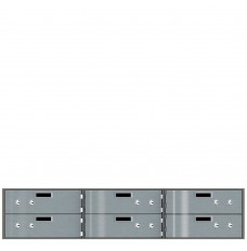 Safe Deposit Boxes - 6 Boxes 10 in W x 3 in H