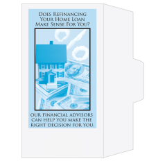 Side Open - 2 Color Pre-Designed Teller Envelopes - Refinancing Your Home Loan