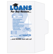 2 Color Pre-Designed Teller Envelopes - Loans for Any Reason 