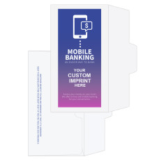 2 Color Pre-Designed Drive Up Envelope - Mobile Banking 1 - open side 