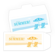 Happy Summer DUE - 1 Color Pre-Designed Drive Up Envelope