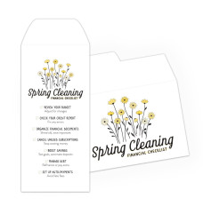Spring Cleaning - 2 Color Pre-Designed Drive Up Envelope