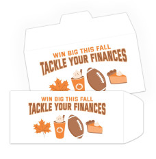 Tackle Your Finances - 2 Color Pre-Designed Drive Up Envelope
