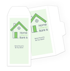 Home Bank - 2 Color Pre-Designed Drive Up Envelope