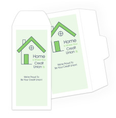 Home Credit Union - 2 Color Pre-Designed Drive Up Envelope