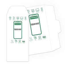 Effortless Mobile Banking - 2 Color Pre-Designed Drive Up Envelope
