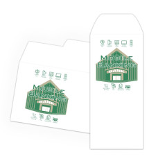 Mobile Banking Building - 2 Color Pre-Designed Drive Up Envelope