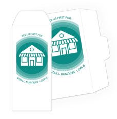 Drive Up Envelope - See Us First Small Business Loans - 1-Color Design hero