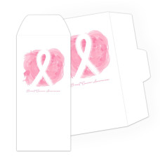 Drive Up Envelope - Breast Cancer Awareness Brushstroke - 1-Color Design hero