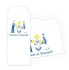 Drive Up Envelope - Invest In Yourself - 2-Color Design hero