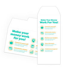 Drive Up Envelope - Put Your Money to Work - 2-Color Design