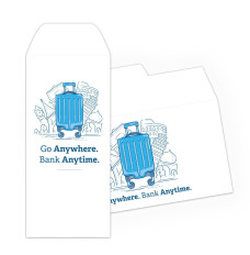 Drive Up Envelope - Bank Anytime - 2-Color Design hero
